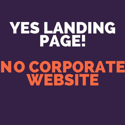 Landing Page Vs Corporate Website